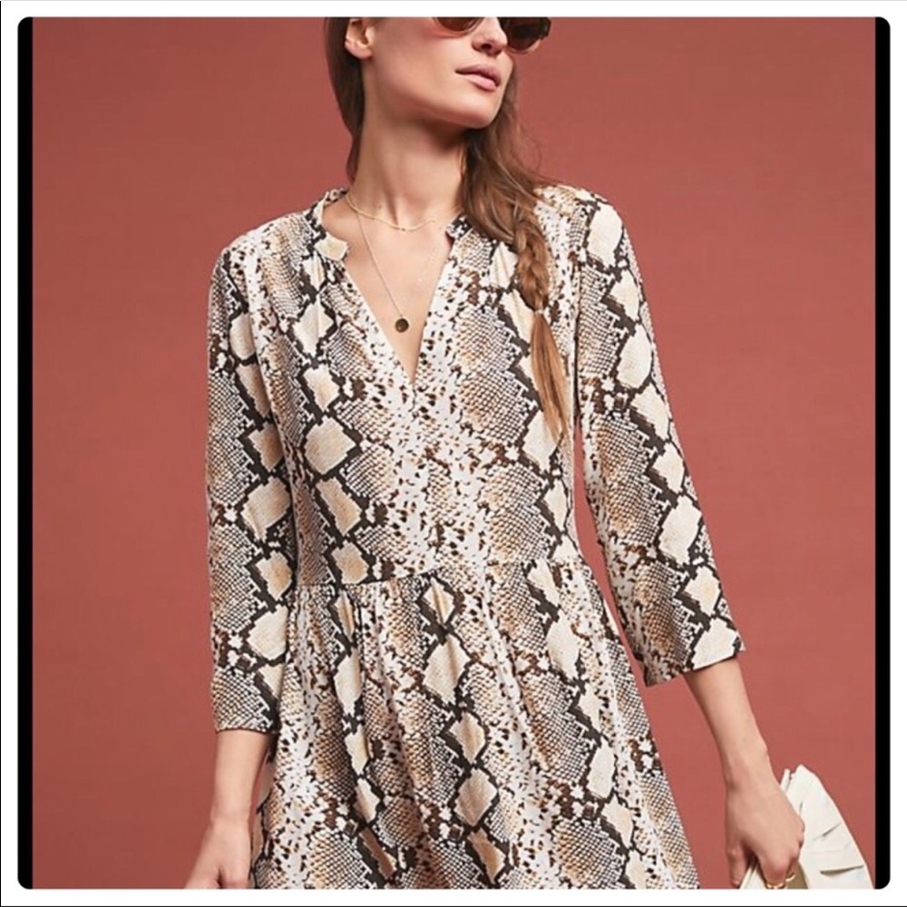 Maeve Juno Snake Printed Dress XS